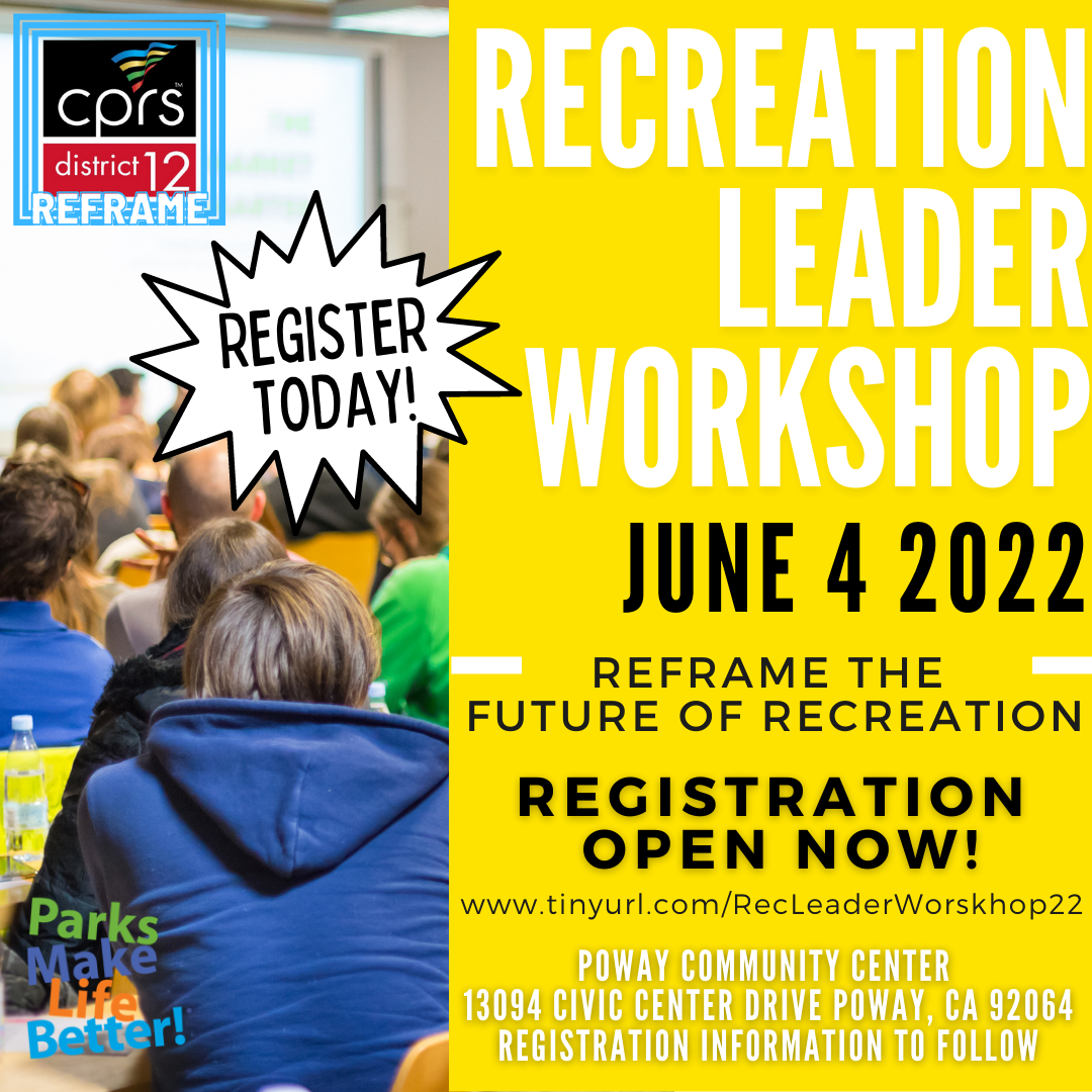 Rec Leader Workshop Reg